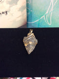 CU+ Wear Copper, Hand-Wrapped Copper Wire Arrowhead Pendant