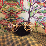 CU+ Wear Copper, Hand-Made Copper Spiral Hair-Pin 